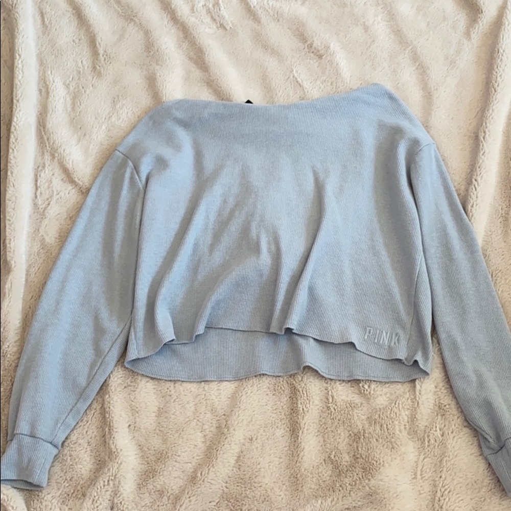 cropped PINK hoodie